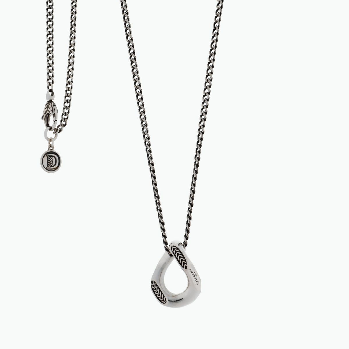 Collana rock spiga realizzato in argento 925 dal brand dueaerre 1938